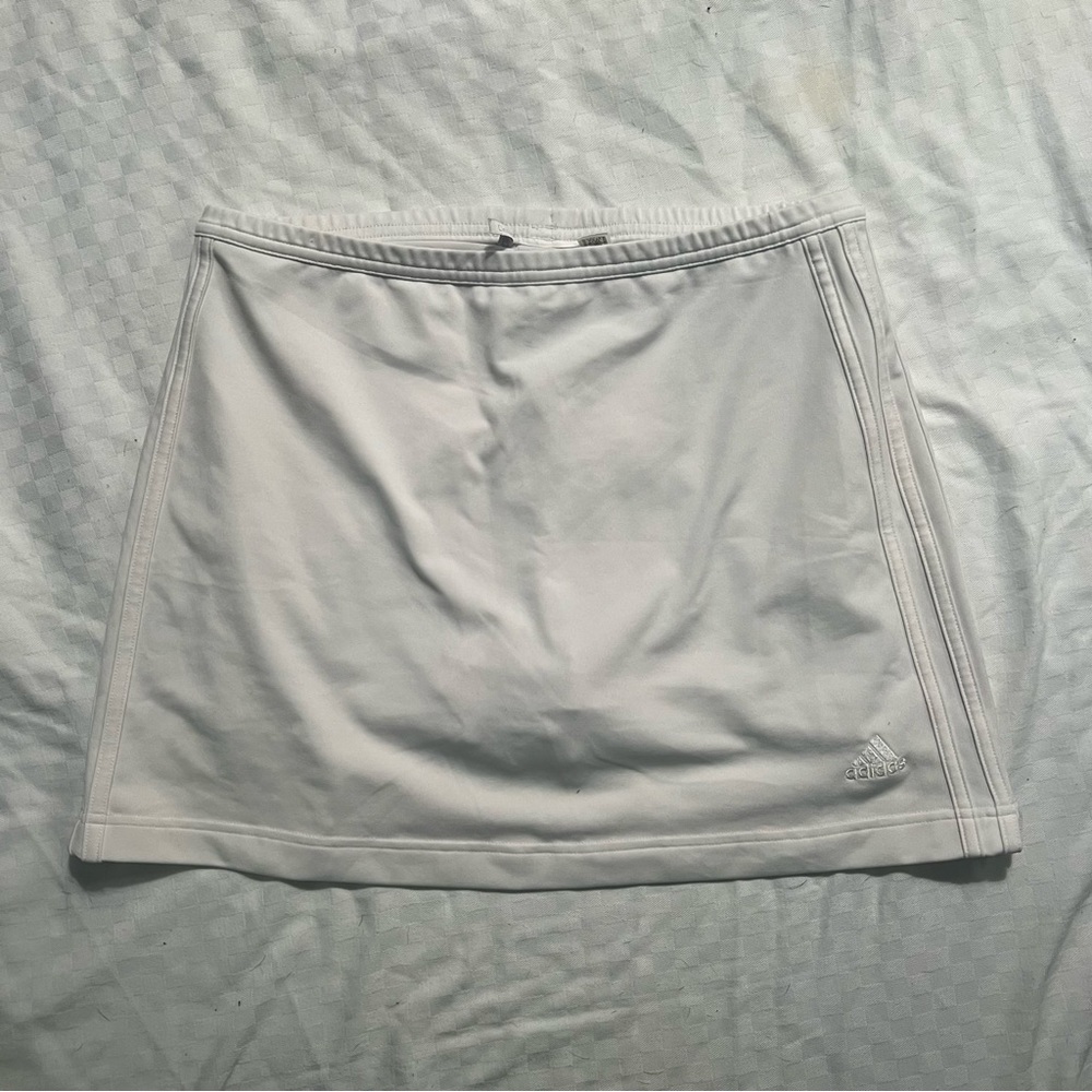 Pure White adidas skirt